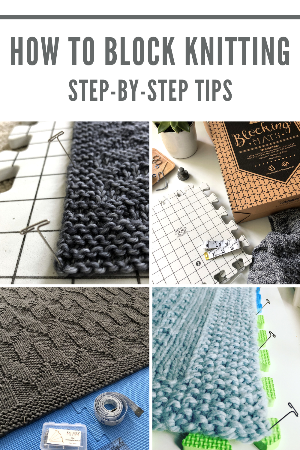 How to Block Knitting - Blocking a Hand Knit Blanket Tutorial - Final Step  of Knitting Project — Fifty Four Ten Studio
